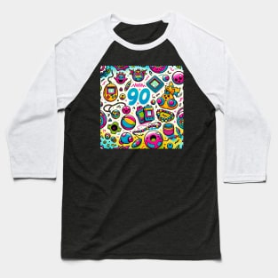 Retro 90s Vibe - Vintage Style Fashion Tee Baseball T-Shirt